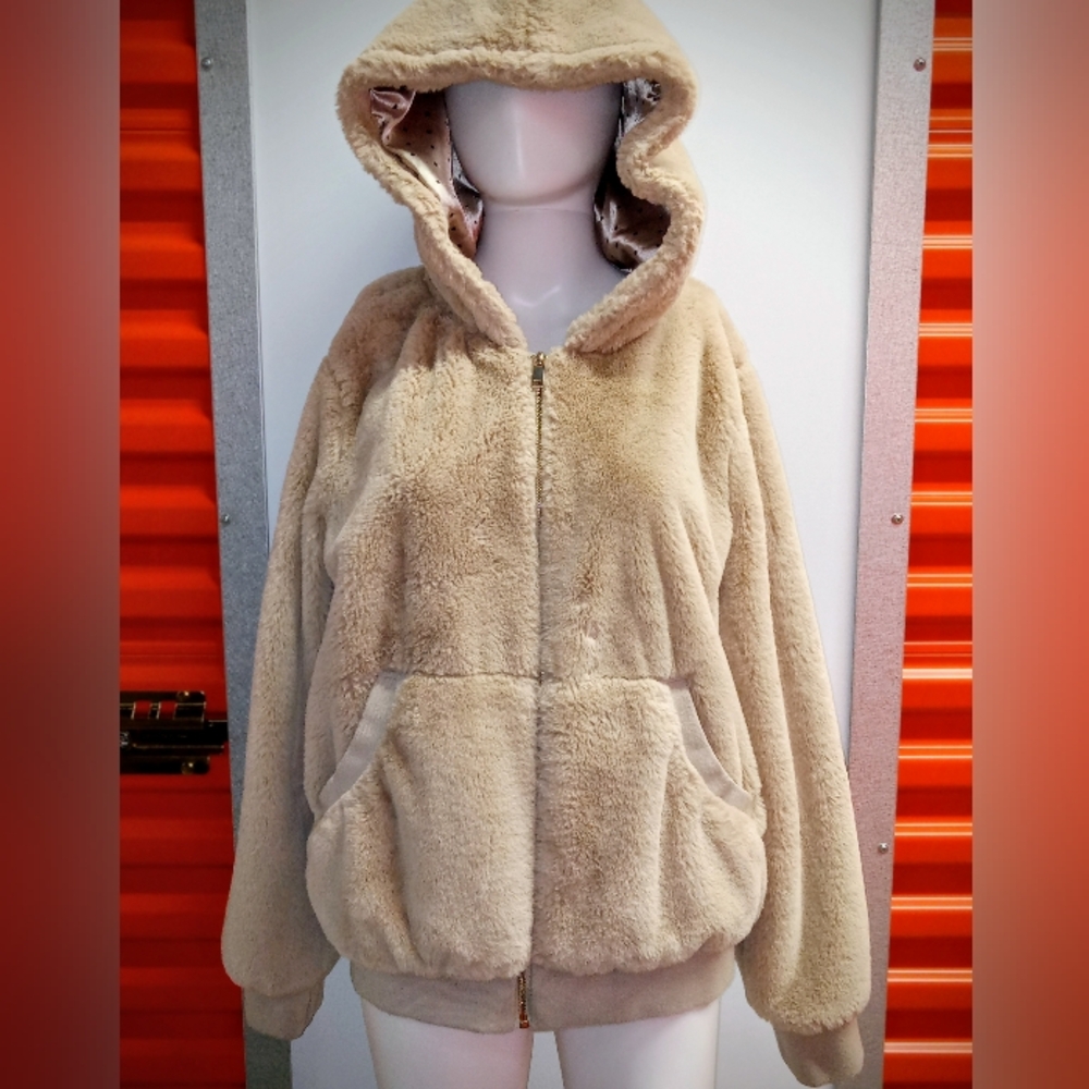 Ashley By 26 International Tan Teddy Jacket